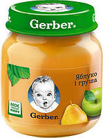 Фруктове пюре Gerber Яблуко і груша з 6 місяців 130 г (7613033514852)