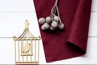 Фетр американський м'який 1,5 мм для рукоділля і творчості 92*91см  0979 Burgundy Бургунді