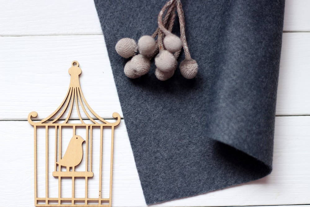 Фетр американський м'який 1,5 мм для рукоділля і творчості 92*91см  2001 Smoke Дим, фото 1