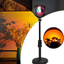 Проекційна лампа для селфі Sunset Light Lamp / Світильник з ефектом "Захід сонця" / Лампа для селфі USB