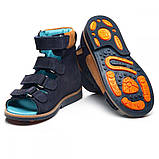 Ортопедичні босоніжки для хлопчика з високим задником Theo Leo 998 розмір 21-36, фото 5