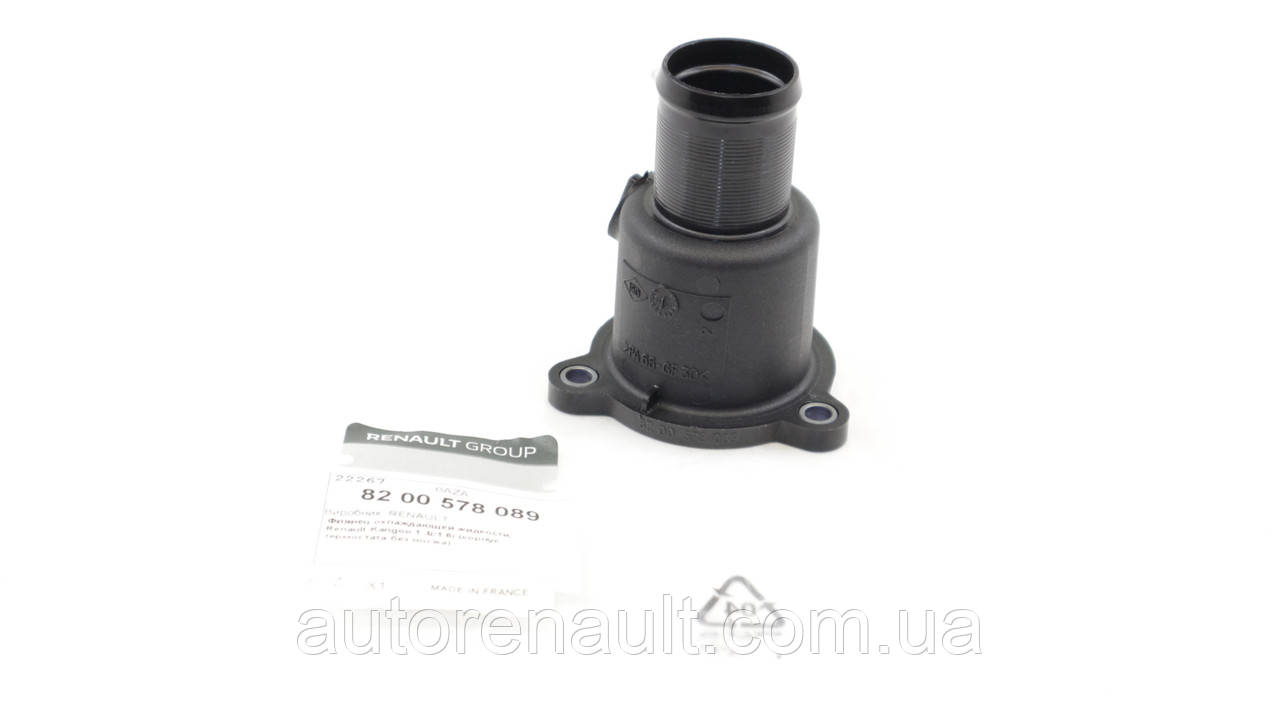 Кришка корпус термостата на Рено Логан + Сандеро 2004-2012 1.4 i+1.6 i+1.6 i 16V — RENAULT (Оригінал) 8200578089