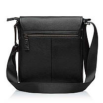 Сумка чоловіча шкіряна Bags4life 9079 мала чорна, фото 2