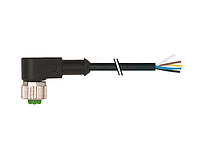 Гніздовий розєм (Конектор) M12, 5-pin, розетка, кутовий, кабель PUR 5X0.34, 5m , 7000-12361-7320500 Murrelektronik