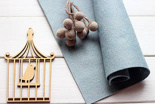 Фетр американський м'який 1,5 мм для рукоділля і творчості 92*91см  2308 Love Bug Blue сіро-блакитний