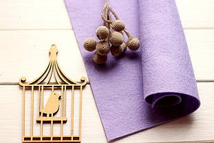 Фетр американський м'який 1,5 мм для рукоділля і творчості 92*91см  0596 Field of Lilacs Бузкове поле