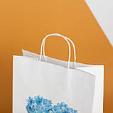 Пакет подарунковий "Україна" 260*150*350 Крафт пакет з українською символікою Подарункові пакети української тематики, фото 5