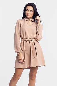 Розмір S | Коротке жіноче плаття, бежеве