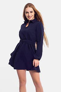 Розмір S | Коротке жіноче плаття, темно-синє