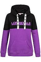 Женская толстовка Lonsdale худи, хлопковая на флисе L