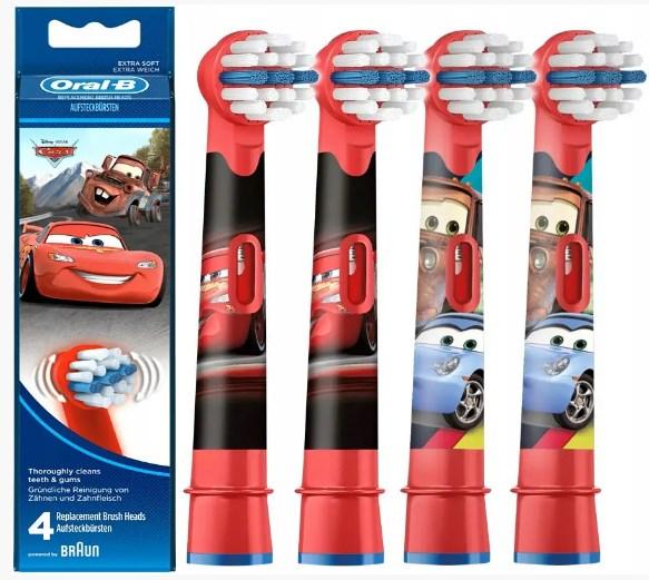 Сменные насадки для детской зубной щетки Oral-B Stages Power Тачки 4шт ...