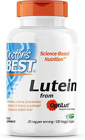 Лютеїн (Lutein from OptiLut) Doctor's Best, 10 мг 120 рослинних капсул
