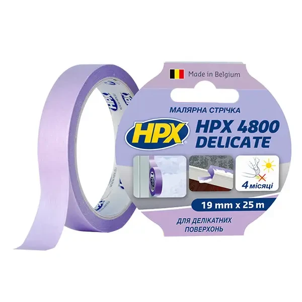 HPX 4800 -  малярська стрічка (скотч) для делікатних поверхонь та чітких контурів