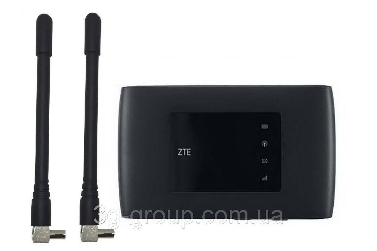 4G роутер ZTE MF920U Black + 2 антени 3 dBi