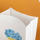 Пакет подарунковий патріотичний 260*150*350 Крафт пакет з українською символікою Подарунковий пакет з дном, фото 4