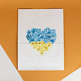 Пакет подарунковий патріотичний 260*150*350 Крафт пакет з українською символікою Подарунковий пакет з дном, фото 6