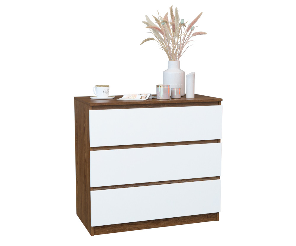 Комод Стиль-1  Дуб Родос / Білий 754х800х430 мм, фото 1
