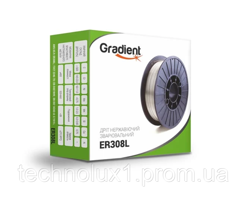 Дріт нержавіючий GRADIENT ER308L Ø0,8 мм (5 кг)