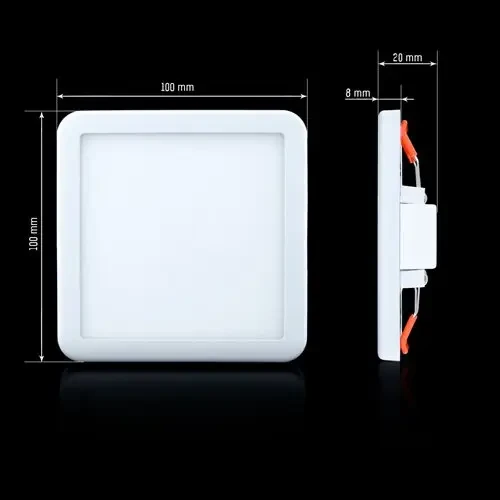 LED світильник врізний квадратний 9W Biom CL-S9W-5/2 5000К
