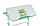 Комплект Зростаюча Парта + Стілець для Школяра Зелена Fundesk Botero Green Шкільна стіл-парта трансформер та стілець для учня, фото 6