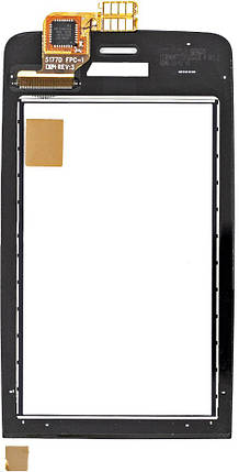 Тачскрин (сенсорний екран) Nokia 308 asha чорний, фото 2