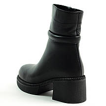 Черевики на підборах Guero 192603 40 Чорні шкіра 36, фото 5