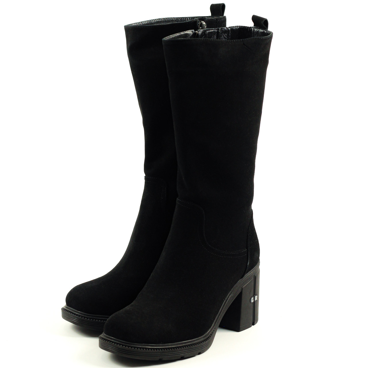 Полусапоги зимние высокие Guero 192504 36 Черные замша