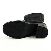 Полусапоги зимние высокие Guero 192504 36 Черные замша, фото 5