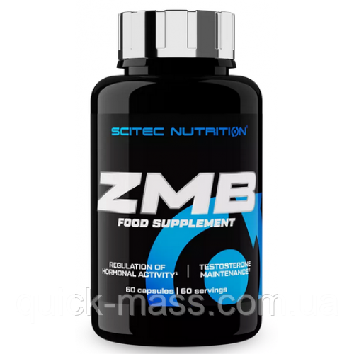 Комплекс Цинк, магній з вітаміном В6 (ZMA) Scitec Nutrition ZMB6 60caps
