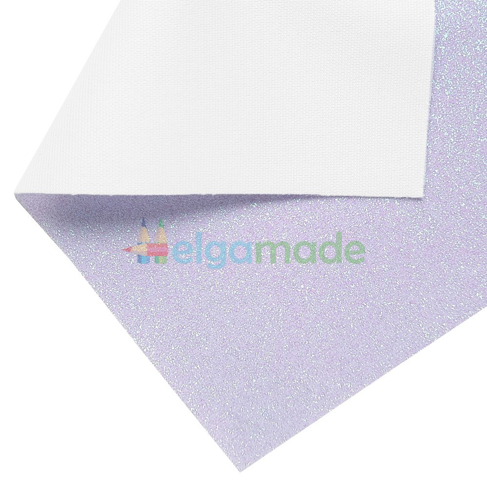 Гліттер на тканинній основі БУЗКОВИЙ перламутр, 20x27 см, Китай, фото 1