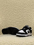 Кросівки жіночі ike SB Dunk Low WMNS black white осінь-весна повсякденні чорні з білим. Живо фото, фото 4