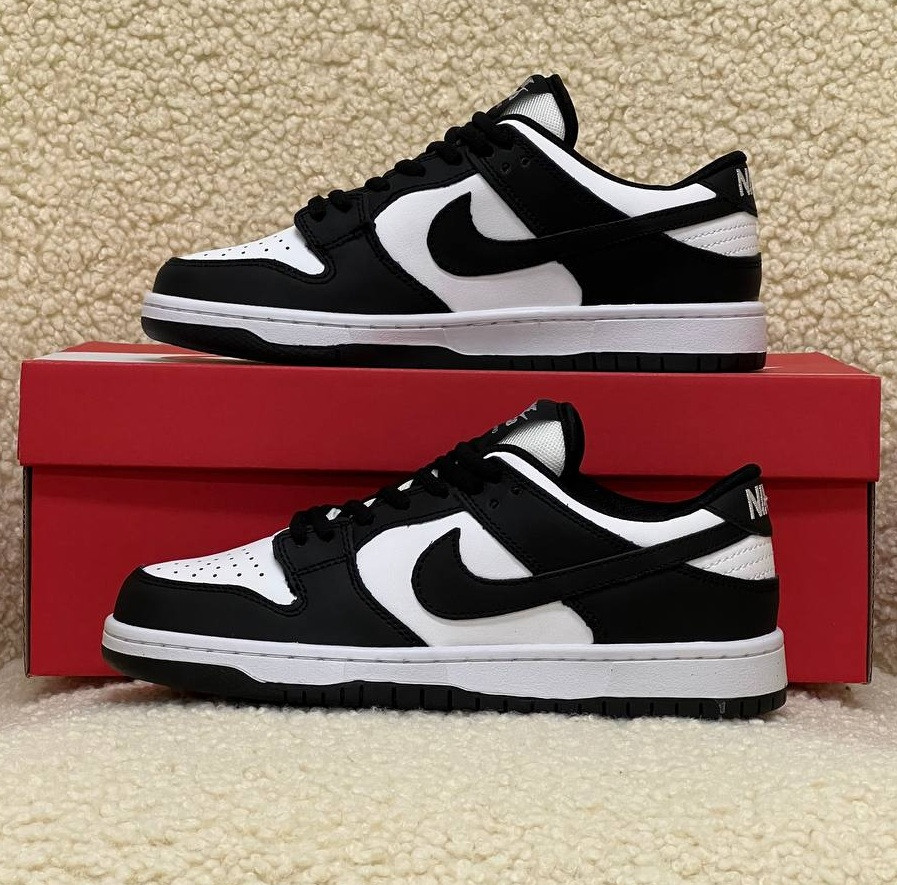 Кросівки жіночі ike SB Dunk Low WMNS black white осінь-весна повсякденні чорні з білим. Живо фото, фото 1