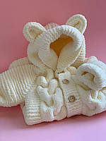 Вязанный плюшевый детский комбинезон 100% гипоаллергенный мягкий, ручной работы для девочки и мальчика, Gp