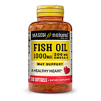 Жирные кислоты Mason Natural Fish Oil 1000 mg Omega 300 mg, 200 капсул