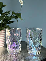 Перламутровые стаканы Смарагд из стекла 340 мл*6 шт