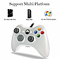Джойстик дротовий геймпад X360 і ПК Controller Білий/Чорний, фото 4