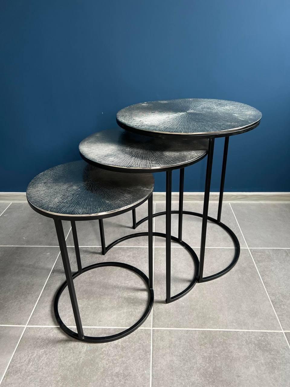 Декоративный чайный столик из металла «Дели» - фото 1 - id-p1666022988
