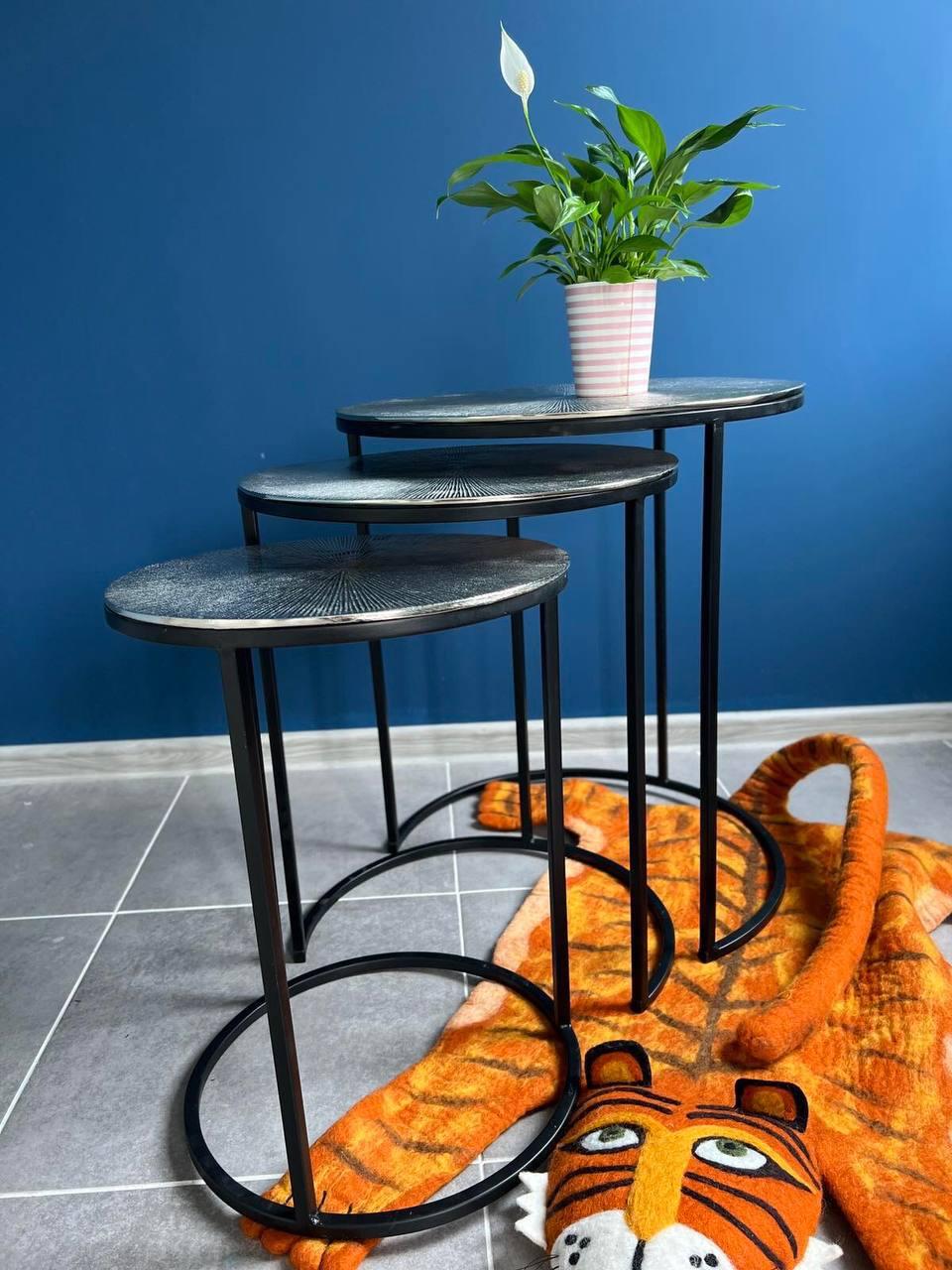 Декоративный чайный столик из металла «Дели» - фото 3 - id-p1666022988