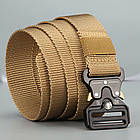 Тактичний ремінь Tactical Belt 145 см Пісок / Армійський ремінь з пряжкою Cobra / Ремінь для військових, фото 7