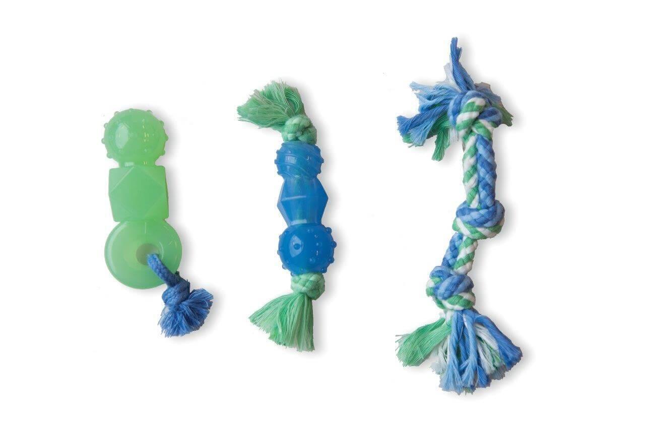 Набір іграшок для собак Petstages Orka Mini Dentachew Pack (Орка Міні Дентачю) для зубів 7/9/12 см (pt68115)