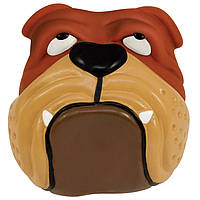 Іграшка-пищалка для собак Petstages Bulldog Ball (Бульдог) D = 8 см (pt610)