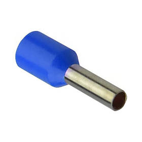Наконечник втулковий з ізоляцією E 10,0-12 (100 шт) E1012blue UAE