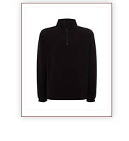 Чоловічий флісовий пуловер з короткою застібкою-блискавкою