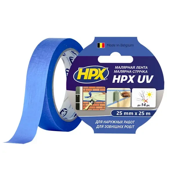 НРХ UV УФ-стійка малярська стрічка (скотч) для зовнішніх робіт