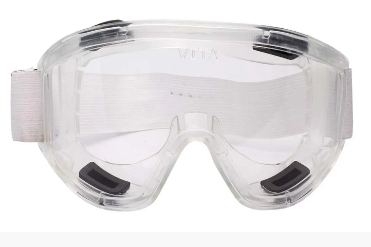 Тактические очки-маска прозрачные (белая резинка) - фото 1 - id-p1666029911
