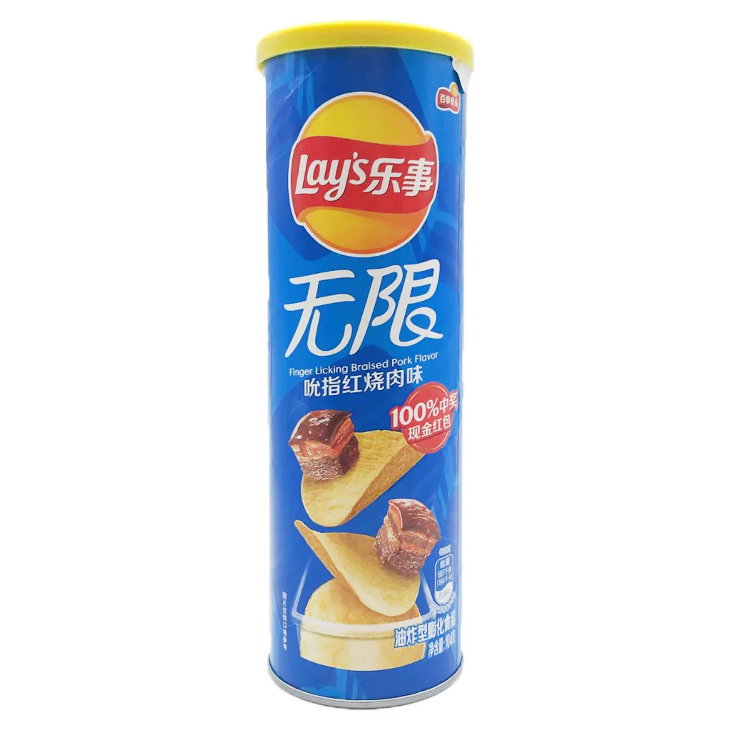 Чіпсі Lay's Stax Brised Pork (Тушкована Свініна) 90g