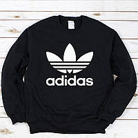 Женский осенний свитшот лонгслив кофта Adidas Адидас Чёрный XL