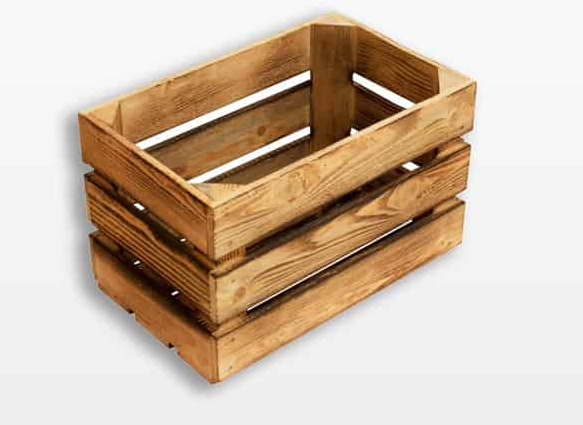 Ящик дерев'яний обпалений 40x25x25 см