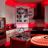 Світлодіодна стрічка 12V, 2835, 120 led/m, 9W, IP20, червона, ST-12-2835-120-R-20, фото 3