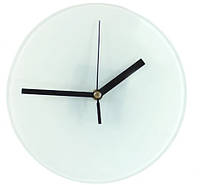 Часы для сублимации стеклянные настенные круглые (180 мм).